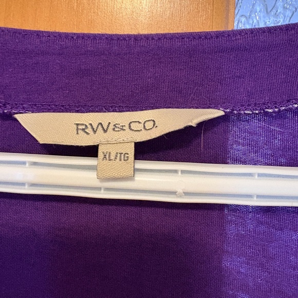 RW&Co Purple Women's Top Size Extra Large - Picture 4 of 6